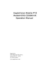 EagleVision Mobile PTZ Model# ERS-CD56NV -IR Operation Manual