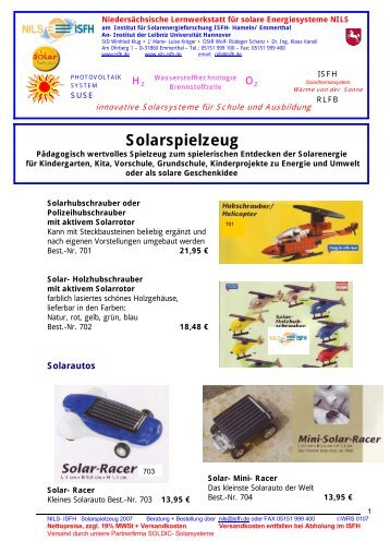 Solarspielzeug - NILS ISFH