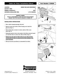 Hepa Cabin Air Recirculation Filter Purolator Facet
