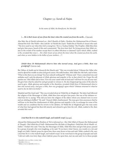 Al-W¥^idÏ's Asb¥b al-Nuz‰l - The Royal Islamic Strategic Studies ...