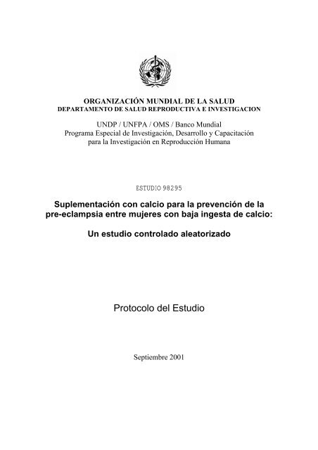 el protocolo - Global Health Trials