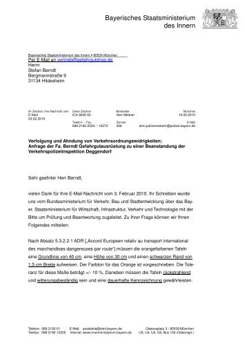 das Schreiben des Bayrischen Staatsministerium als PDF-Datei...