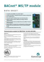 Data sheet - Kamstrup