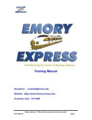 Training Manual - Emory Finance