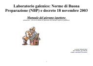 Manuale del giovane ispettore: norme di buona preparazione ... - SIFO