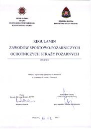 Regulamin ZawodÃ³w Sportowo-PoÅ¼arniczych