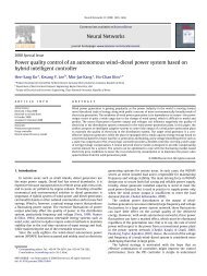 Neural Networks Power quality control of an autonomous ... - ECS