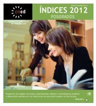 ÍNDICES 2012 - Consejo Nacional de Educación