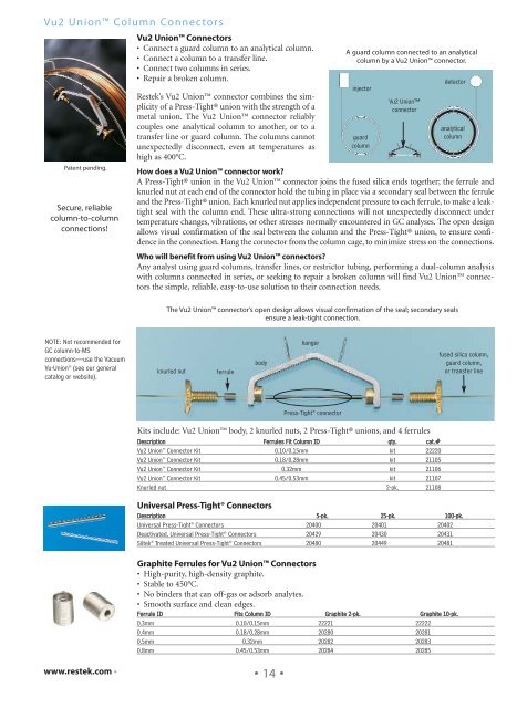 Shimadzu part - Chromtech.com.au