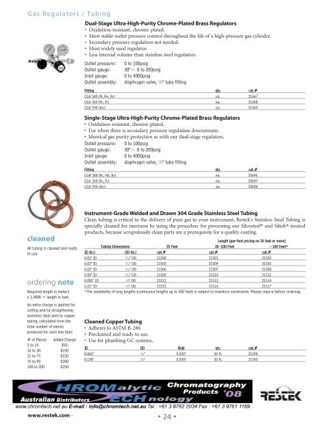 Shimadzu part - Chromtech.com.au