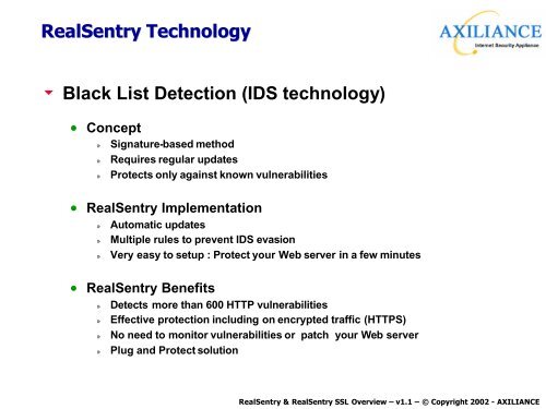 Advanced Protection for Web Services - OSSIR