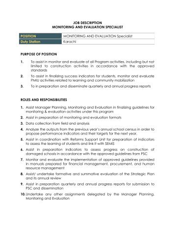 learning specialist job description