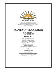Agenda - Chino Valley Unified School District