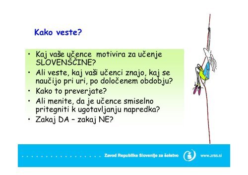 SEMINAR PORTFOLIO pri dopolnilnem pouku slovenÅ¡Äine v ...