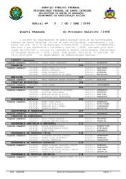 Edital NÂº / GD / DAE / 9 2008 Quarta Chamada do Processo Seletivo ...