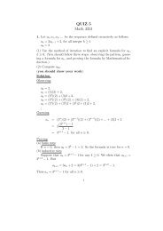 QUIZ 5 Math 3331 - the UHCL Math Department