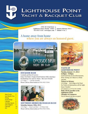 Jan/Feb 2012 - Lighthouse Point Yacht and Racquet Club
