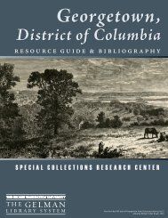 Georgetown Records Guide - GW Libraries - George Washington ...