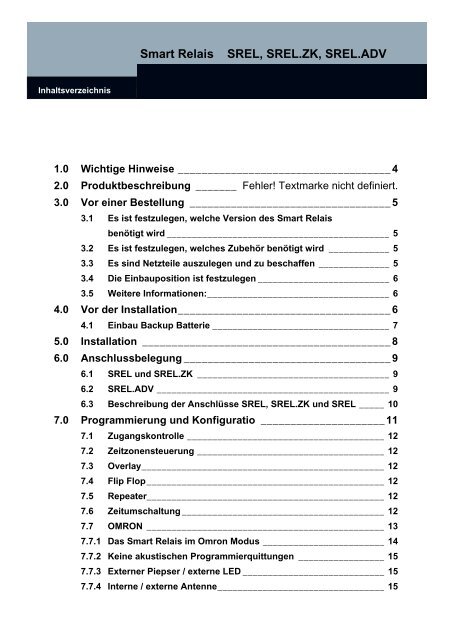Smart Relais Handbuch - SimonsVoss technologies