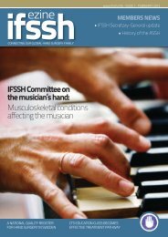 IFSSH Committee on the musician's hand ... - ApexHub