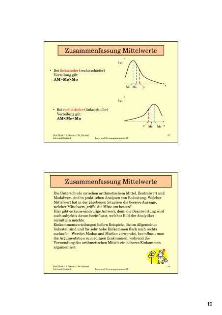 Auswertung univariater Datenmengen - deskriptiv