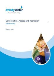 Conservation, Access and Recreation Report 2012 - Affinity Water