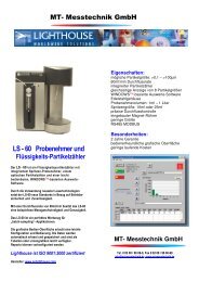LS - 60 Probenehmer und - MT Messtechnik