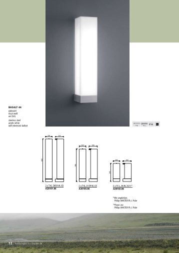 2 x TC-L, 36 W, 2G11* A28102.86 2 x T16, 28/54 W, G5 ... - Helestra