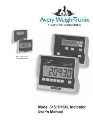Model 615 / 615XL Indicator User's Manual - Scale Tec