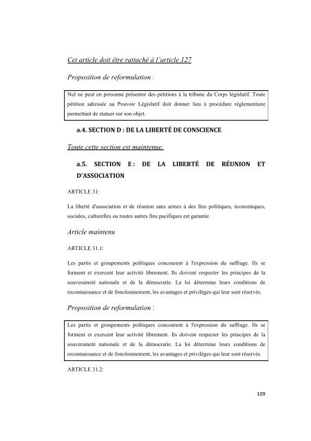 commission prÃ©sidentielle groupe de travail sur la ... - Club of Madrid