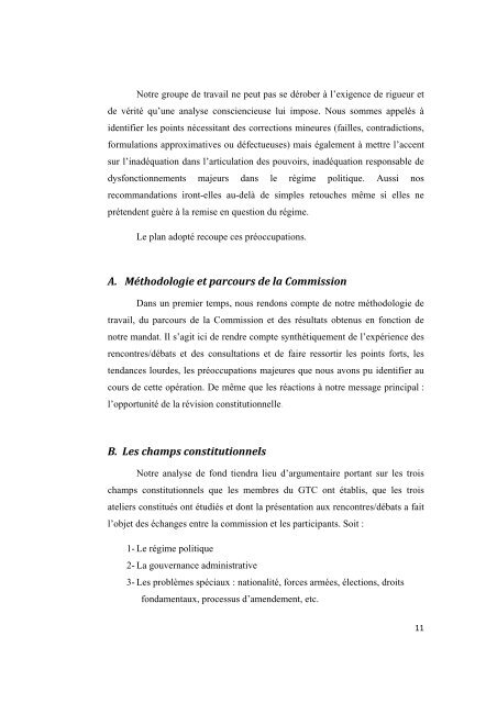 commission prÃ©sidentielle groupe de travail sur la ... - Club of Madrid