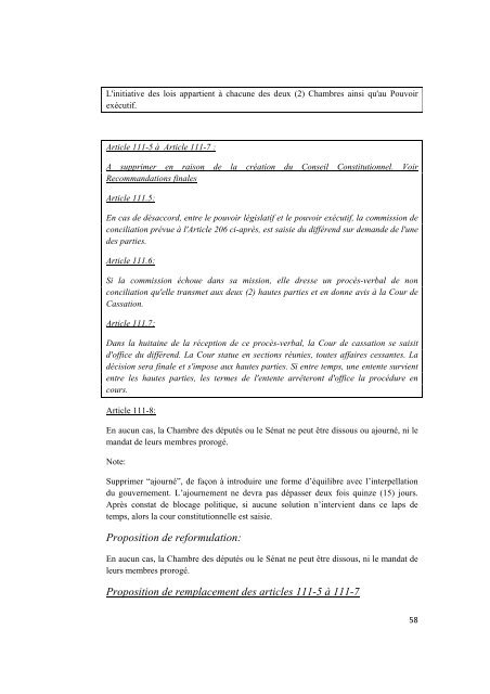 commission prÃ©sidentielle groupe de travail sur la ... - Club of Madrid