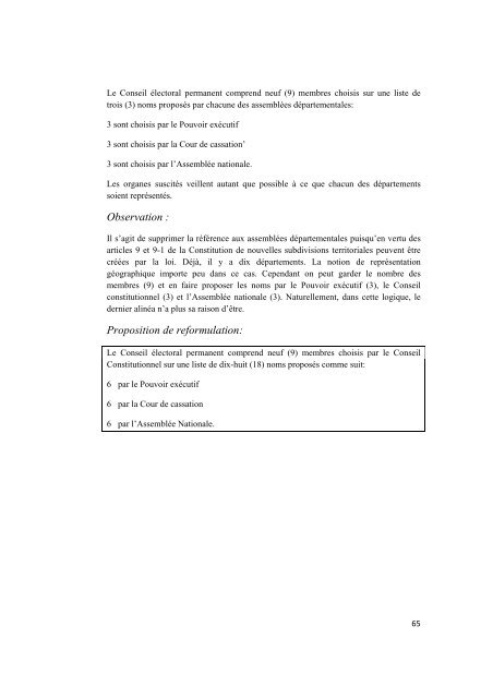 commission prÃ©sidentielle groupe de travail sur la ... - Club of Madrid