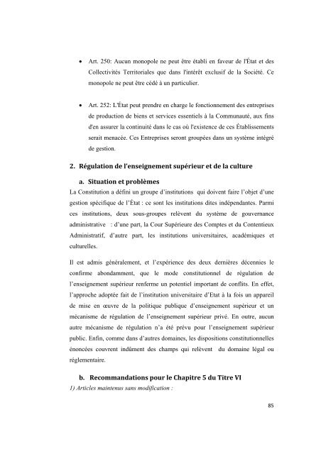 commission prÃ©sidentielle groupe de travail sur la ... - Club of Madrid