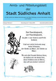 Amtsblatt Nr.3 - Stadt SÃ¼dliches Anhalt