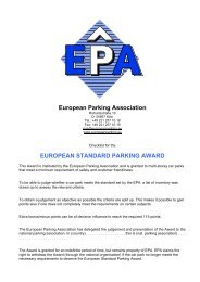 european standard parking award - European Parking Association