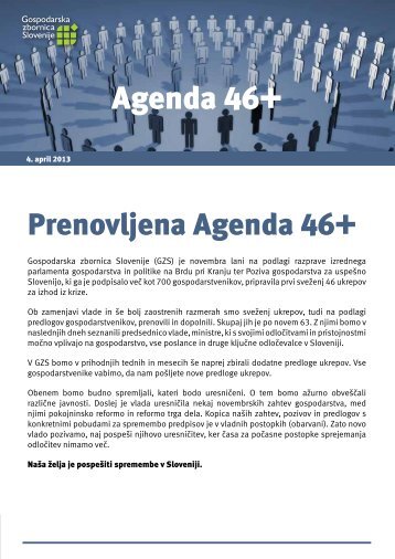Prenovljena Agenda 46+ - Gospodarska zbornica Slovenije
