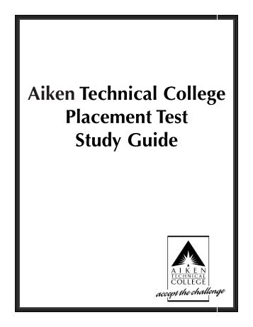 Aiken Technical College Placement Test Study Guide