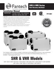 SHR & VHR Models - HomeAire