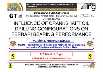 influence of crankshaft oil drilling configurations on ferrari bearing ...