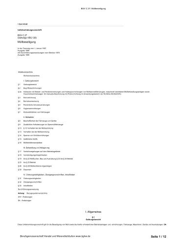 Seite 1 / 12 - Berufsgenossenschaft Handel und Warendistribution