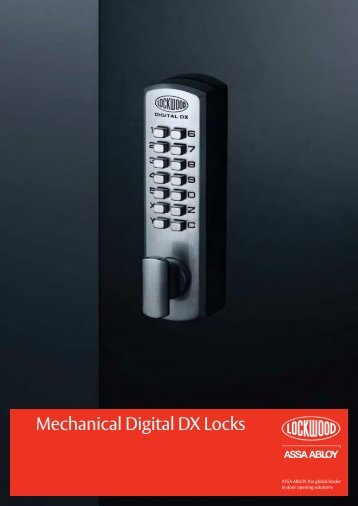 Mechanical Digital DX Locks - Seymour Locksmiths