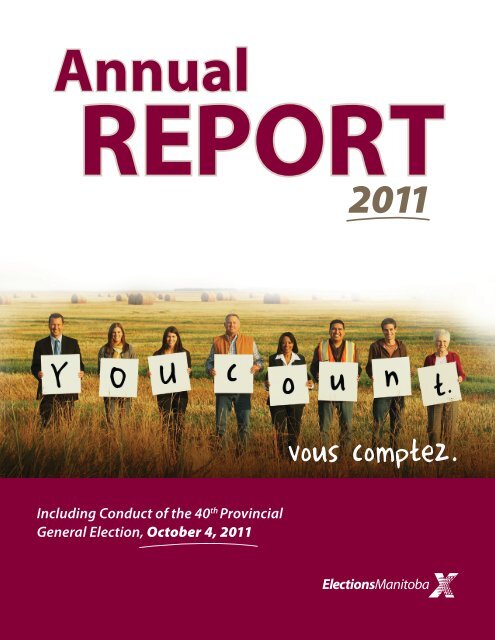 Annual REPORT - Elections Manitoba
