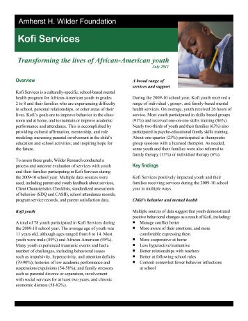 Kofi Services - Amherst H. Wilder Foundation