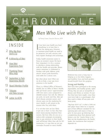 September 2009 Chronicle - American Chronic Pain Association