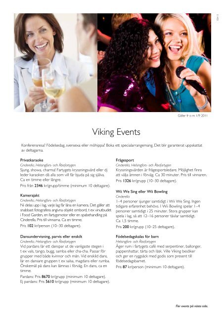 Viking Events Ã¶vriga fartyg - Viking Line