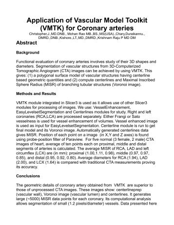 (VMTK) for Coronary arteries - 3D Slicer