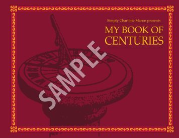 My Book of Centuries sample - Simply Charlotte Mason