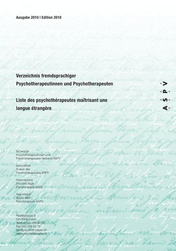 Verzeichnis fremdsprachiger Psychotherapeutinnen und ...