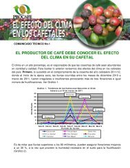 Comunicado Tecnico No. 1 - EL PRODUCTOR DE ... - PROCAFÃ